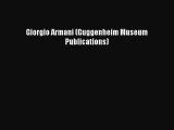 [PDF Download] Giorgio Armani (Guggenheim Museum Publications) [Download] Online
