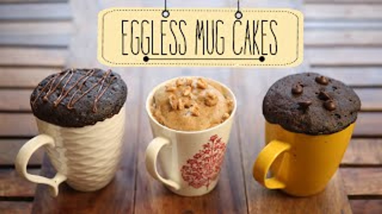 Eggless Mug Cakes | 2 Minute Microwave Mug Cakes | Beat Batter Bake With Priyanka