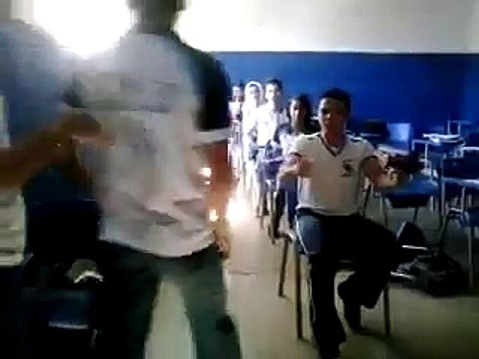 Driving bus in classroom. ...lolz