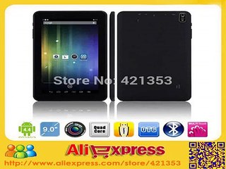 2015 New Android 4.4 Quad Core 9 inch Tablet PC Actions ATM7029 8GB ROM Bluetooth WiFi Dual Camera HDMI,5pcs/lot DHL Free-in Tablet PCs from Computer