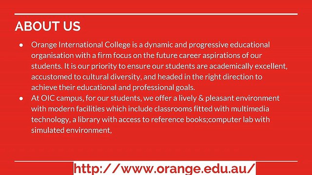 PTE | Orange International College