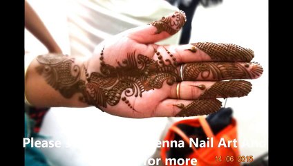 Latest Arabian Henna Mehndi Tattoo Design With tutorial 2016