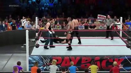 roman reign vs dean  ambrose vs seth rollins vs rko