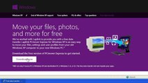 How to leave Windows XP using PC Mover Express