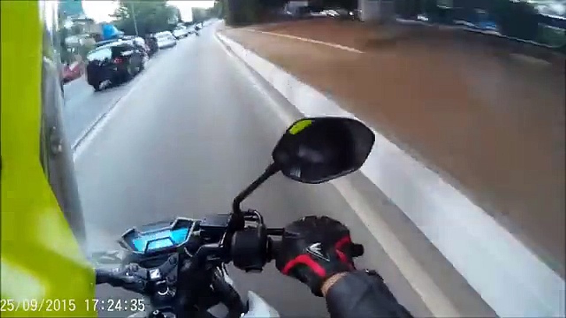 ⁣Honda New CB150R Top speed test 2016