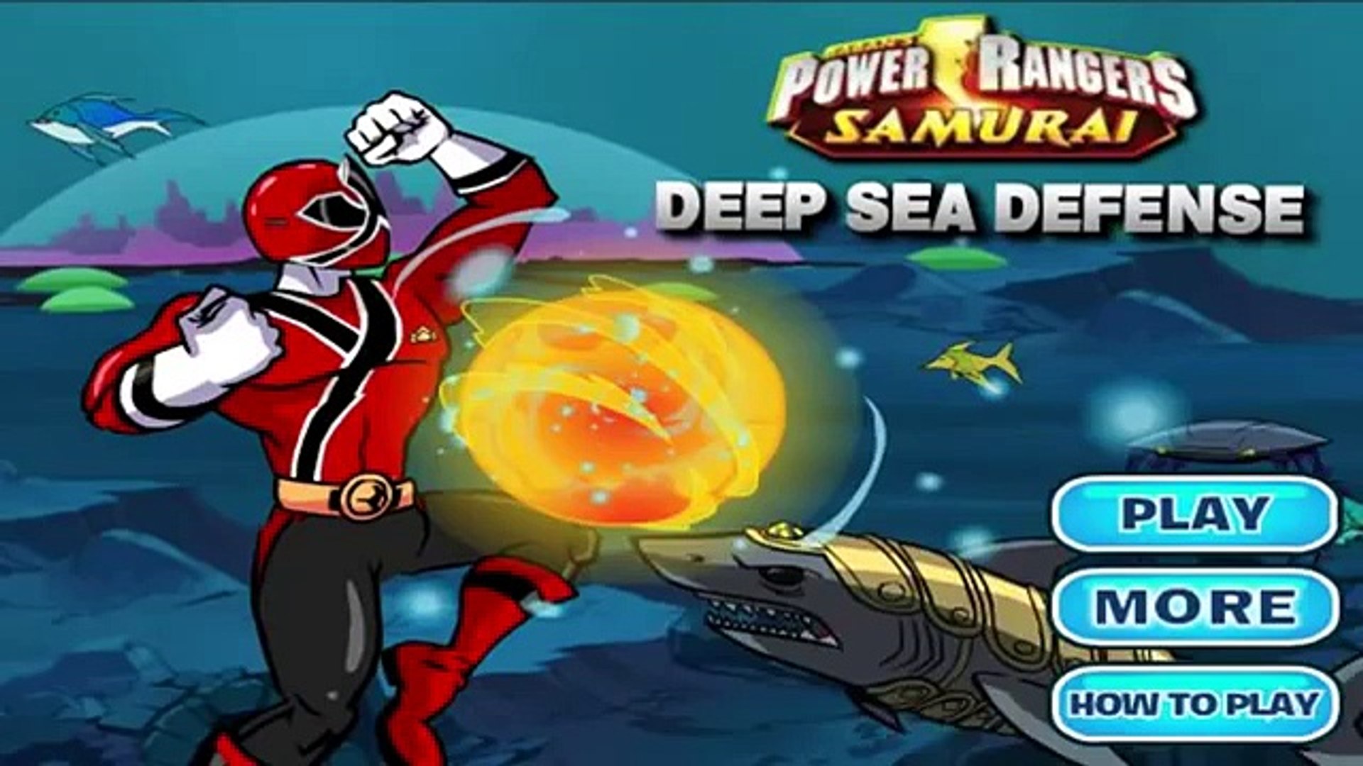 Power Rangers Samurai Deep Sea Defence - Power Rangers Game