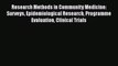 [PDF Download] Research Methods in Community Medicine: Surveys Epidemiological Research Programme