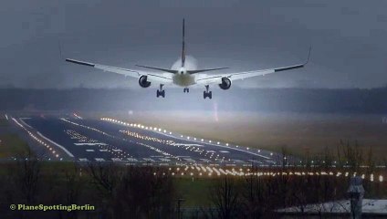 AMAZING Pilot Skills! EPIC CROSSWIND Landing by Mongolian Airlines at Berlin Tegel Airport [Full HD]  Video Arts
