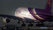 Crosswind landing!!! Thai Airways International HS-TUA Airbus A380-84
landing Narita Airport  Video Arts