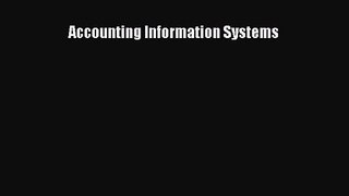 Read Accounting Information Systems PDF Online