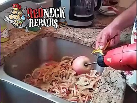 Méthode pour peler les pommes en mode usine!!!!