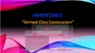 Inheritance Constructors  - Tutorial no.4