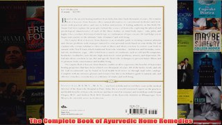 Download PDF  The Complete Book of Ayurvedic Home Remedies FULL FREE