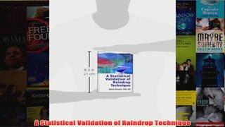 Download PDF  A Statistical Validation of Raindrop Technique FULL FREE
