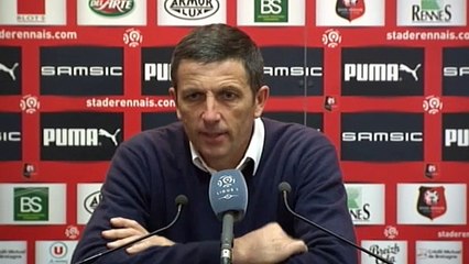 Stade Rennais 1-0 Gazélec Ajaccio : réactions de R. Courbis et T. Laurey