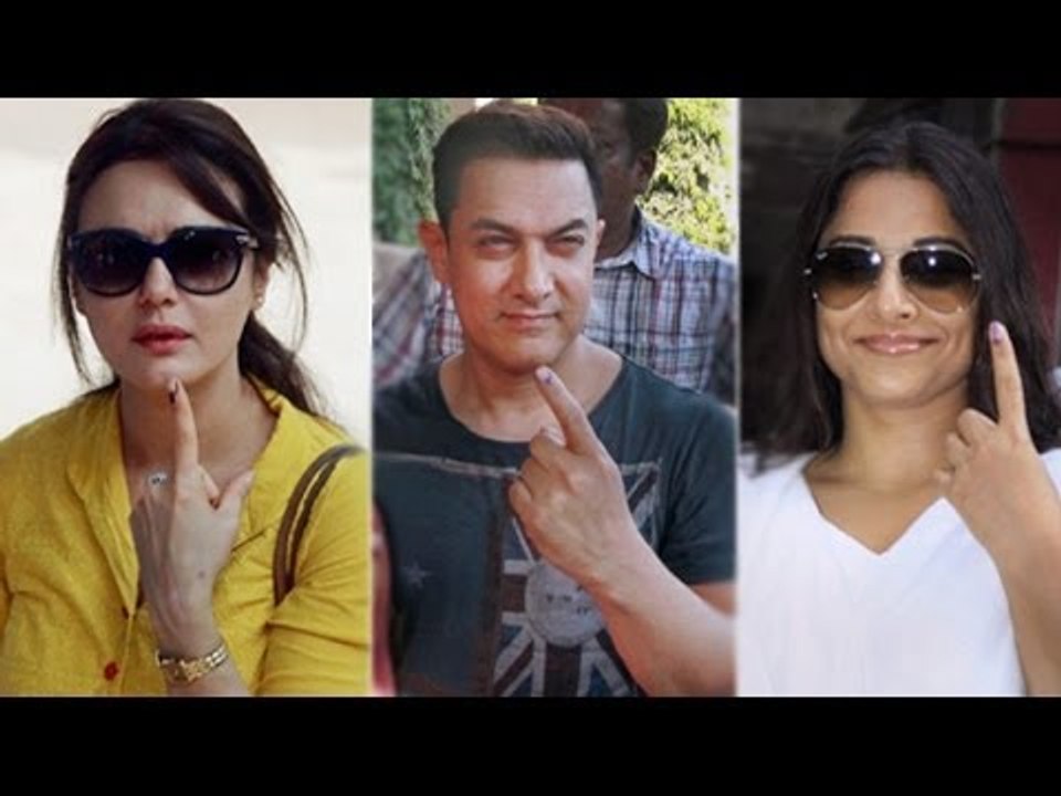 Aamir,Vidya Balan,Priety Zinta Cast Their Votes | Lok Sabha Elections 2014