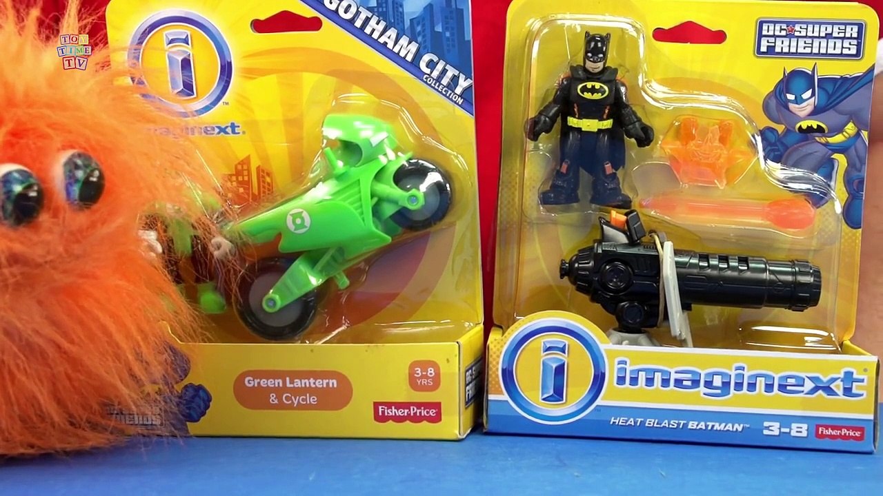 HEAT BLAST BATMAN AND GREEN LANTERN FIGURE IMAGINEXT FUN TOY PLAYSET