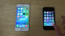 iPhone 6 iOS 9 Beta vs. iPhone 4 iOS 7 - Which Is Faster? (4K)