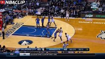 Andrew Wiggins tough and 1 play | Thunder vs Timberwolves | January 12 2016 | 2015-16 NBA SEASON