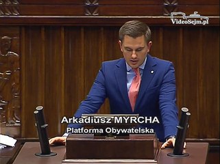 Poseł Arkadiusz Myrcha - Wystąpienie z dnia 29 grudnia 2015 roku.