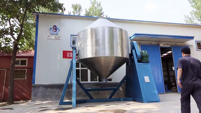 Huge Chemical Double Cone Powder Blender of chemical ribbon mixer