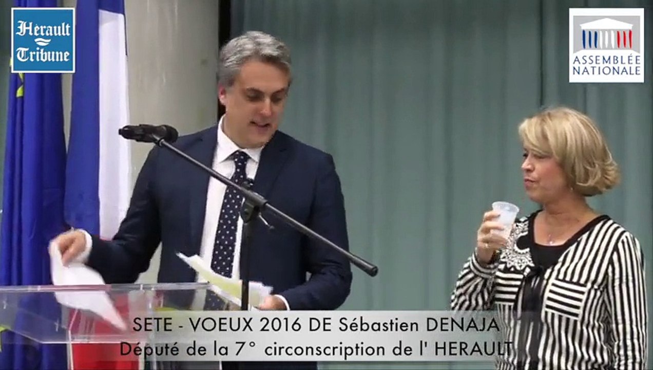 SETE - 2016 -  VOEUX DE SEBASTIEN DENAJA DEPUTE DE LA 7° CIRCONSCRIPTION de l' HERAULT