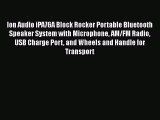 Ion Audio iPA76A Block Rocker Portable Bluetooth Speaker System with Microphone AM/FM Radio