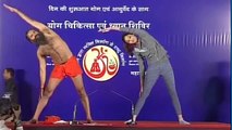 Baba Ramdev, Shilpa Shetty's epic yoga session
