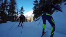 French Biathlon Ski Team did great ride descend video with GoPro footage!