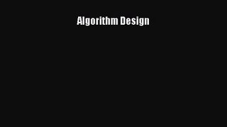 [PDF Download] Algorithm Design [Download] Full Ebook