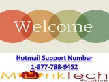 hotmail support number 1-877-788-9452 tollfree