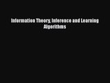 Information Theory Inference and Learning Algorithms  Read Online Book