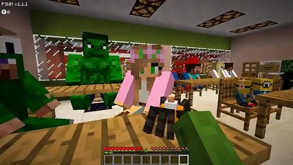 Minecraft School : WORKING IN THE SCHOOL CAFETERIA!