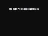The Ruby Programming Language  Free Books