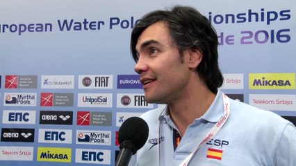 Interviews after Spain won by 8:7 against Italy – Men Final 5th-6th Place, Belgrade 2016 European Championships
