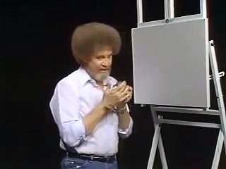 Bob Ross feeds Peapod the squirrel