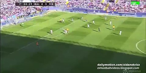 0-1 Munir El Haddadi - Malaga v. Barcelona 23.01.2016 HD