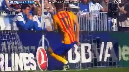 Munir El Haddadi Incredible  Goal Malaga 0-1 Barcelona 23-01-2016 HD