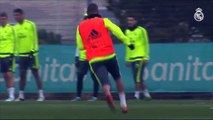 Great GOALS from Cristiano Ronaldo and Karim Benzema scored in training 23.01.2016