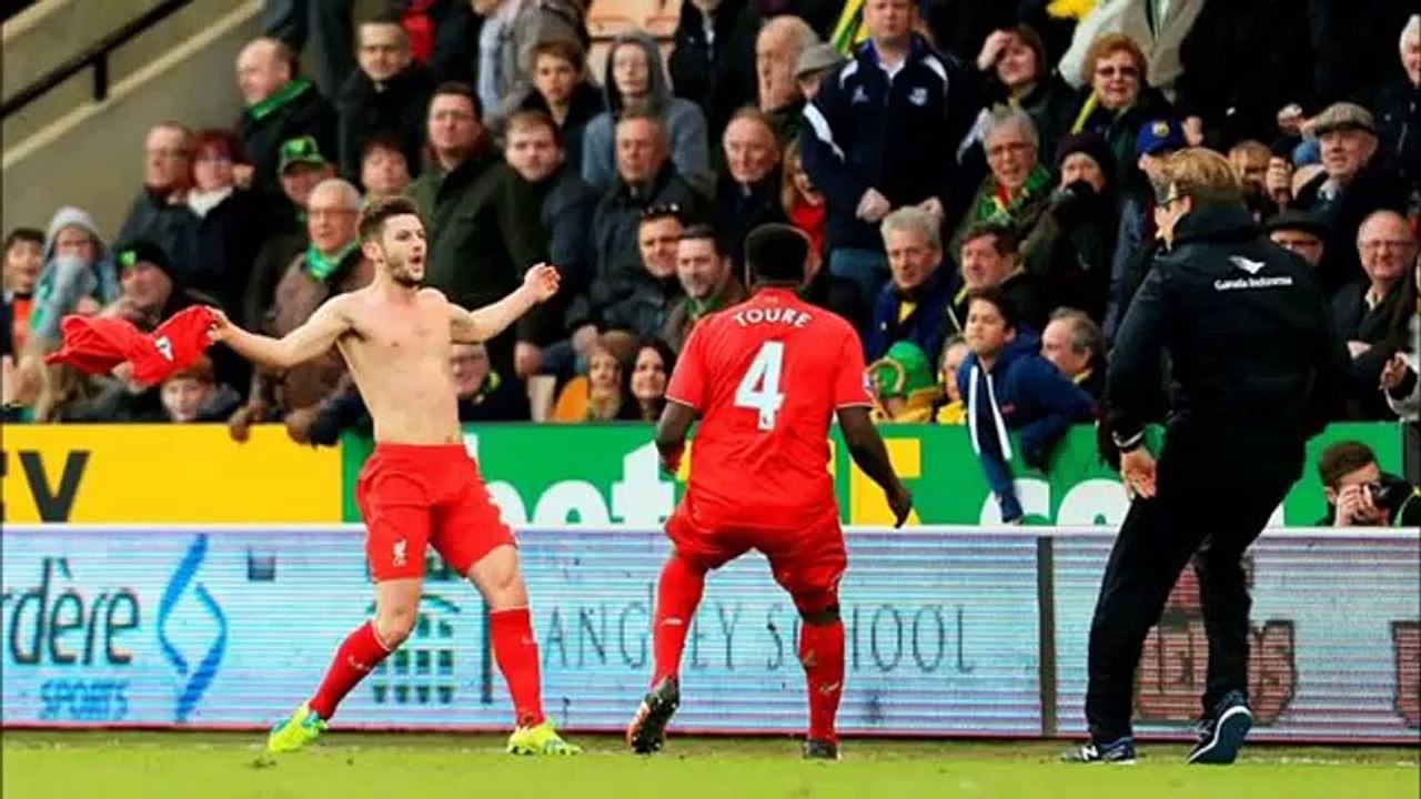 Norwich City 4-5 Liverpool Adam Lallana's late...