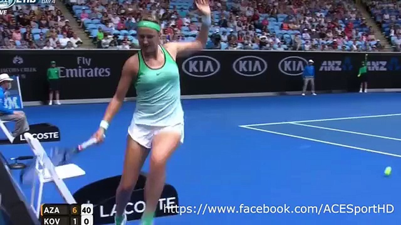 Victoria Azarenka vs Danka Kovinic  Australian Open 2016