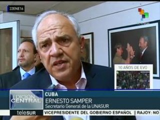 Samper destaca importancia de poner fin al bloqueo contra Cuba