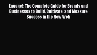Engage!: The Complete Guide for Brands and Businesses to Build Cultivate and Measure Success