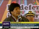 Morales: tenemos que defender a nuestros líderes antiimperialistas