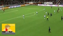 Zlatan Ibrahimovic Fails to dribble, Smiles and then Hugs Opponent