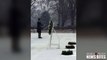 Soldiers Guard Tomb of the Unknown Soldier in the Blizzard
