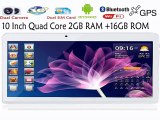 10 Inch Original 3G Phone Call Android Quad Core Tablet pc Android 4.4 2GB RAM 16GB ROM WiFi GPS FM Bluetooth 2G+16G Tablets Pc-in Tablet PCs from Computer