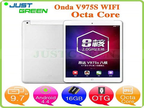 2015 New Arrival 9.7 inch Onda V975S Allwinner A83T Octa Core Tablet PC 1GB RAM 16GB ROM 2MP Camera IPS Screen Android 4.4 OS-in Tablet PCs from Computer