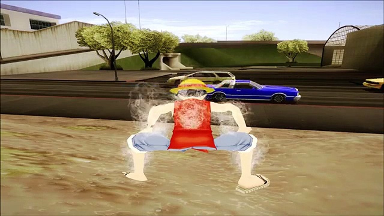 TEST MOD GEAR SECOND LUFFY DE ONE PIECE GTA SAN ANDREAS BY OLIVEIRA