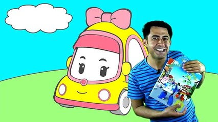 Çizgi film - Robocar Poli - Amber, Mini, Okul servisi School be (Учим цвета на турецком языке)